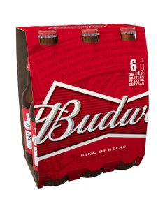 CERVEZA BUDWEISER BOTLL 250 ML PK-6