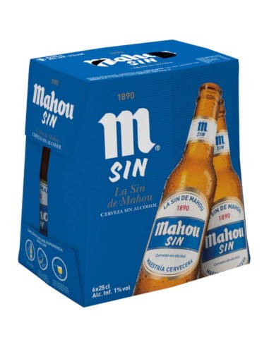 CERVEZA SIN ALCOHOL MAHOU 1/4