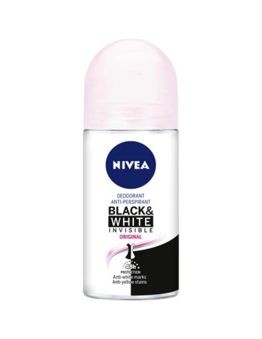 NIVEA DEO 50ML ROL 72H INVIS B&W ORIG WO
