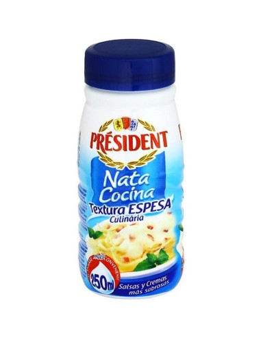 PRESIDENT NATA ESPESA 18% PET 250ML