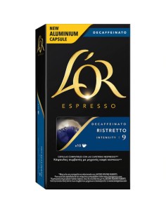 CAFE L`OR CAPSULAS RISTRETO  DESCAF.10 U