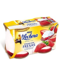 YOGUR CON FRESA LA LECHERA CRISTAL