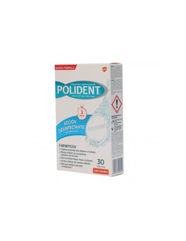 POLIDENT TABLETAS 30U OXIGENO