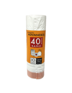 BOLSA BASURA ADVANCED BAÑO 10L 40 UND