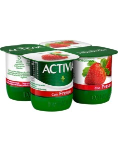 DANONE ACTIVIA CON FRESAS X4