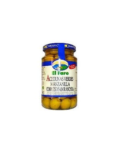 ACEITUNAS FARO C/HUESO TARRO 200 GR P.E.