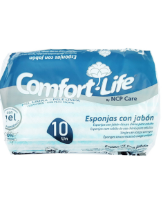 ESPONJA BAÑO CON JABON COMFORT LIFE PK-1