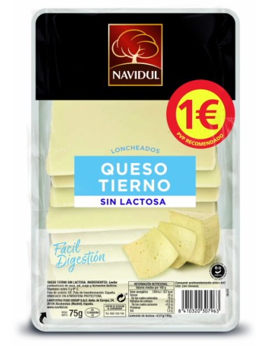 QUESO TIERNO LONCHAS 75G